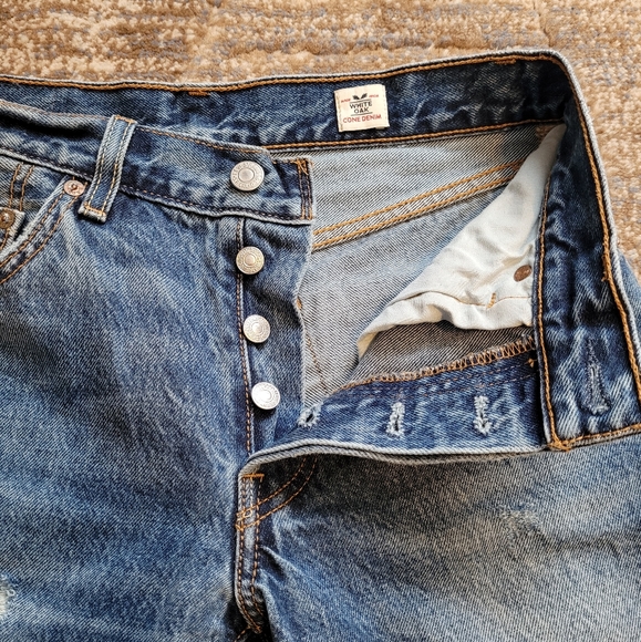 Levi's 501 White Oak Cone Denim - Picture 4 of 6